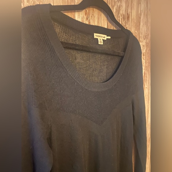 Toad & Co Cambria sweater dress black, women's size medium merino wool / tencel - Picture 2 of 8